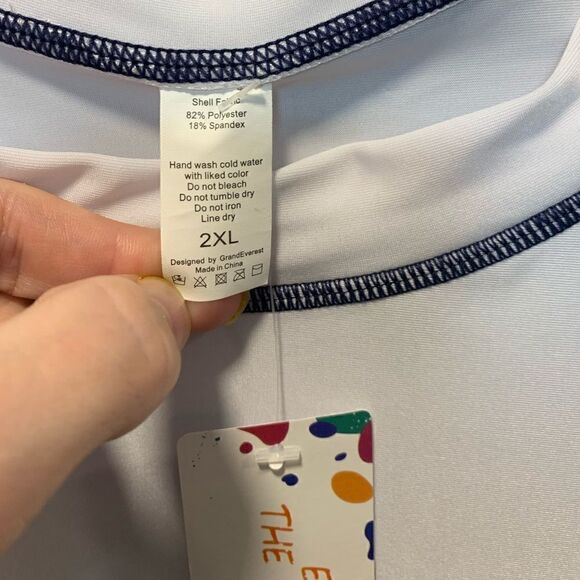 NWT enjoy the sunshine women’s 2X sun cover-up Long sleeve top - Picture 9 of 9